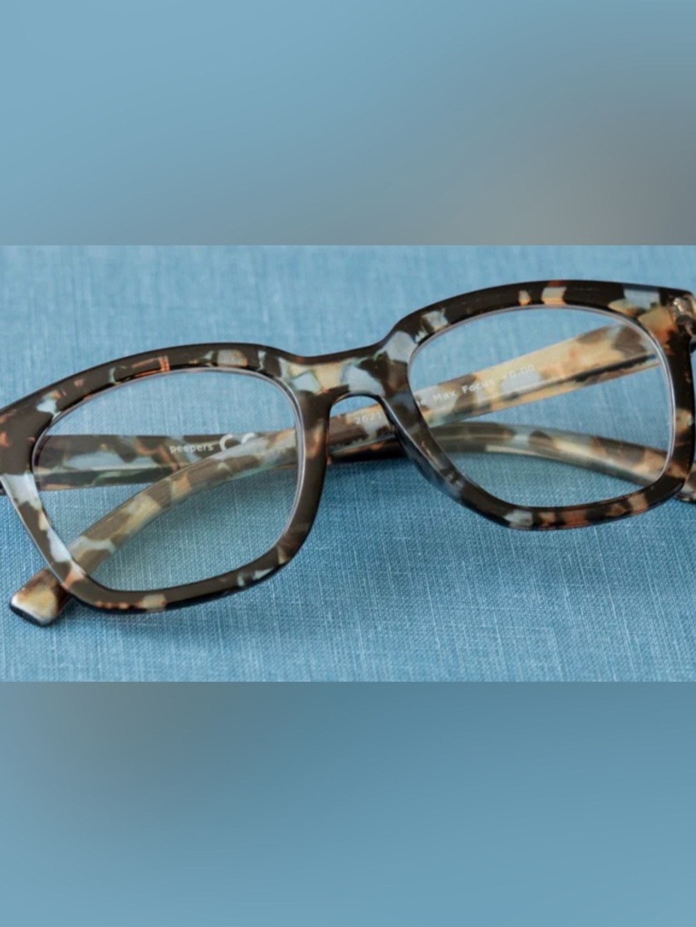 Peepers “To the Max” blue light readers +1.00    Blue Quartz